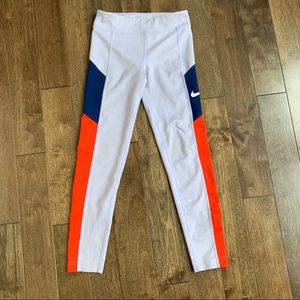 Girls Nike Color Block Leggings SZ M